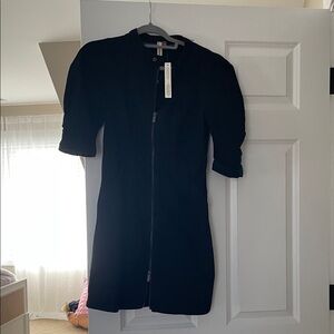 Anthropologie Black Denim Dress